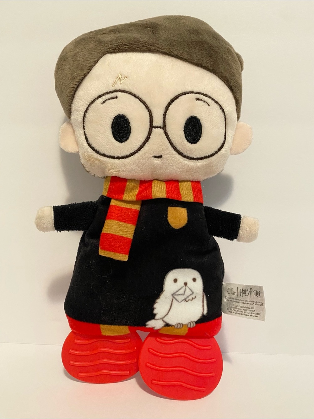 Harry Potter Baby Lovey Wizard in Training Soft Plush Sensory Crinkle Toy